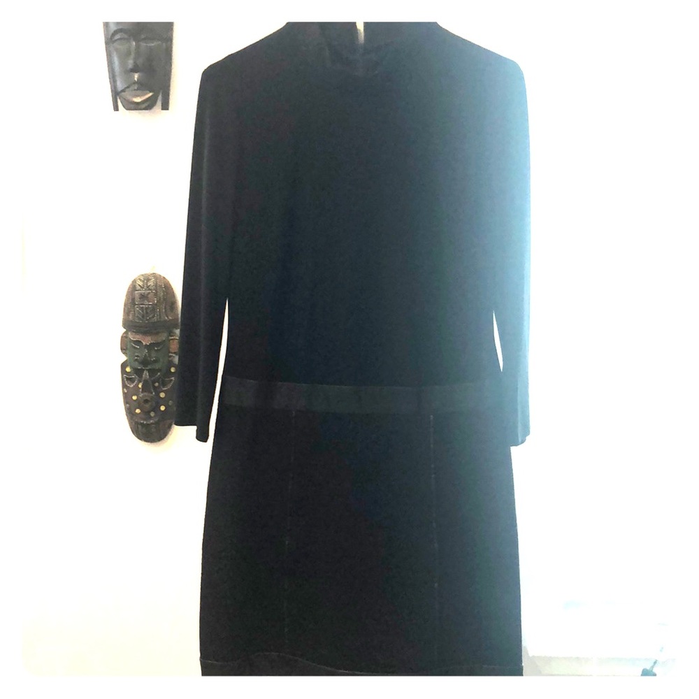 Laundry - Black mini drop waist dress